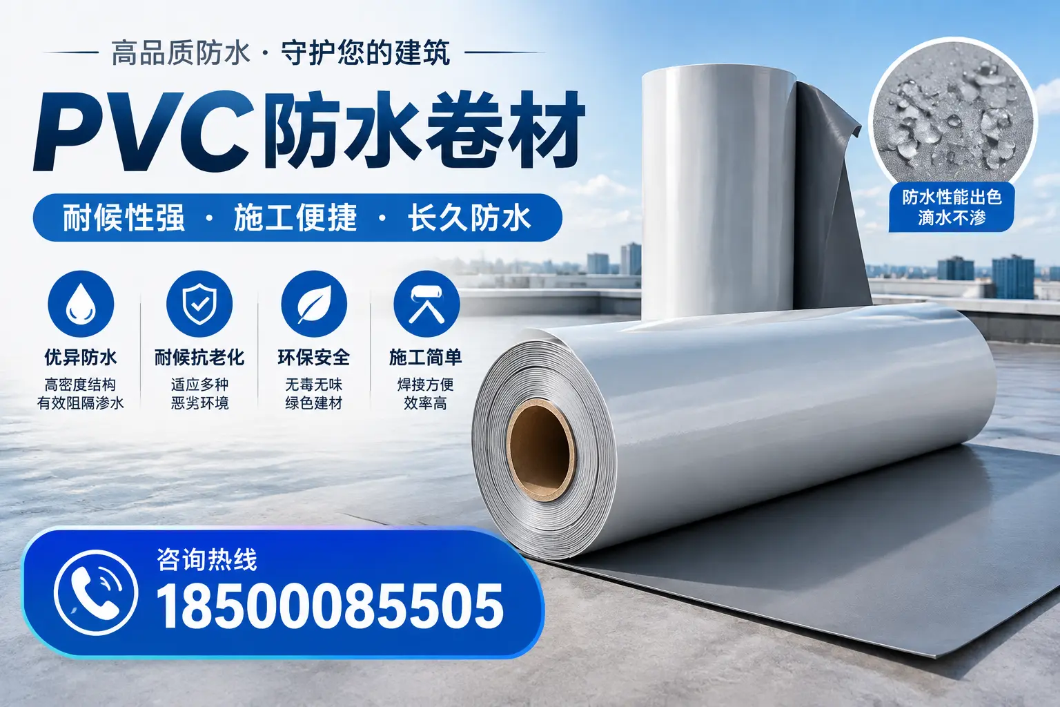 pvc防水卷材在泉州的行业应用前景分析